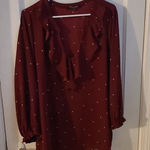 Sheer long sleeve top